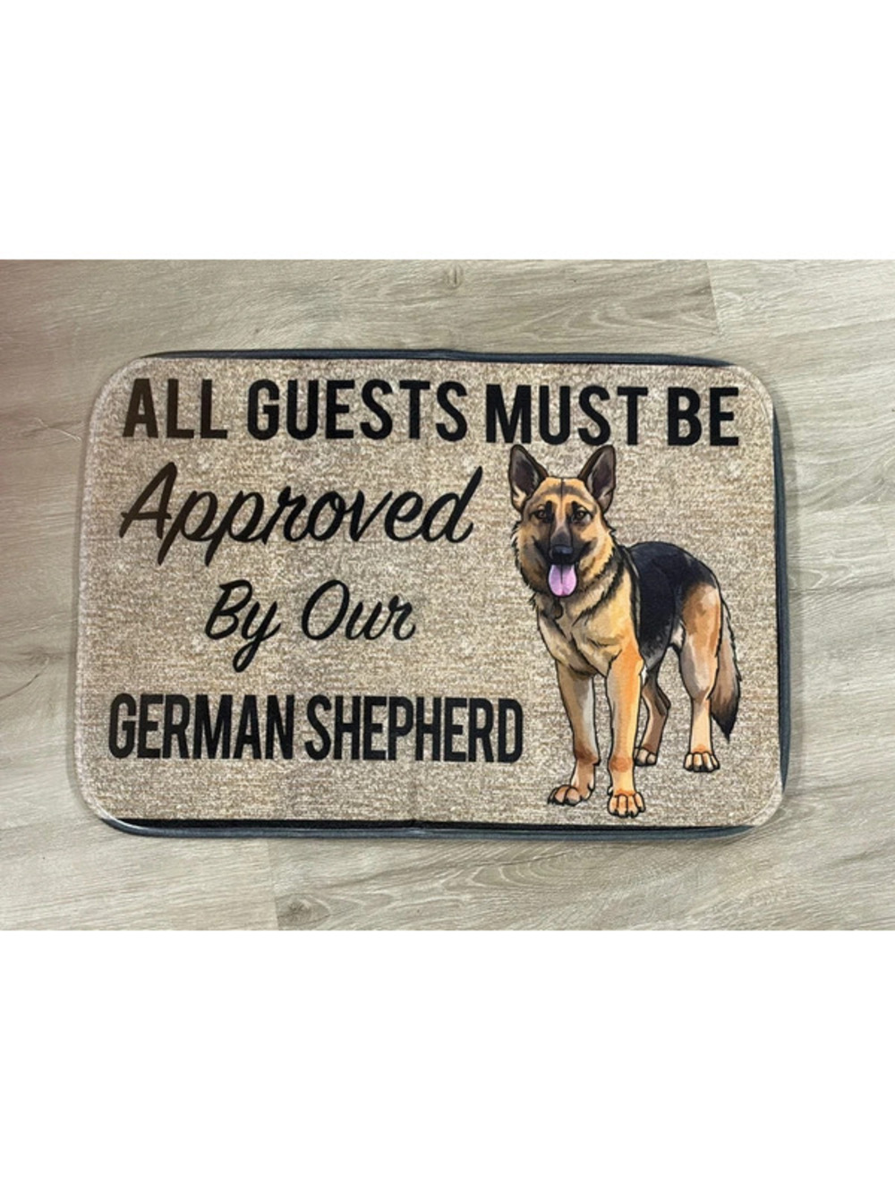 German Shepherd Dog Welcome Door Mat 22x16
